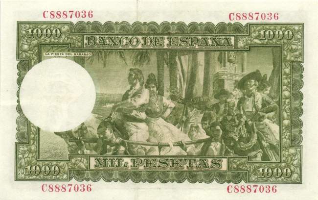 1000 Pesetas 31.12.1951